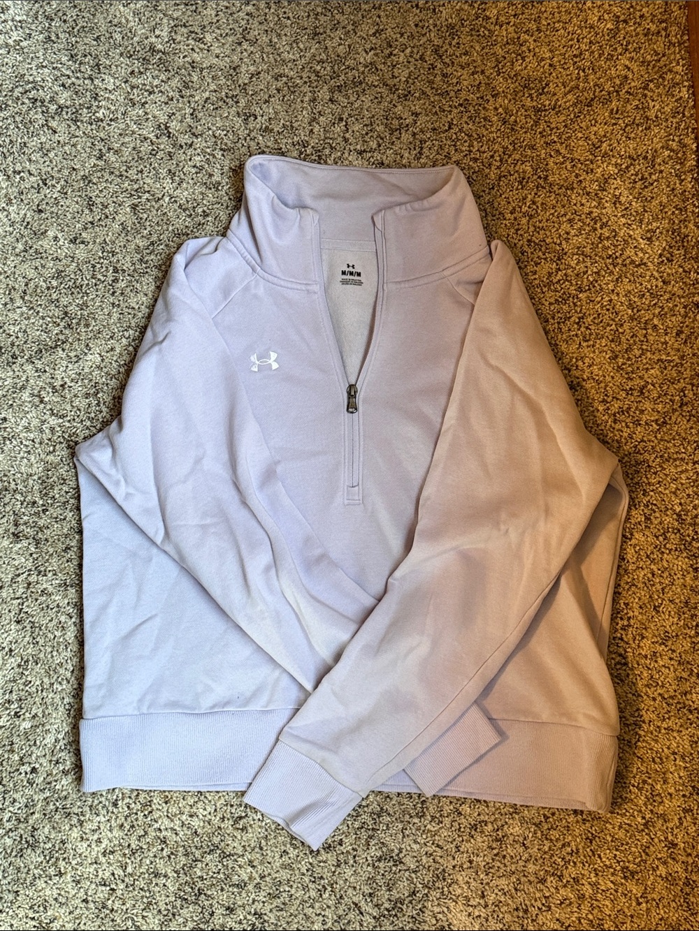 Under Armour Light Lavender Quarter-Zip Pullover